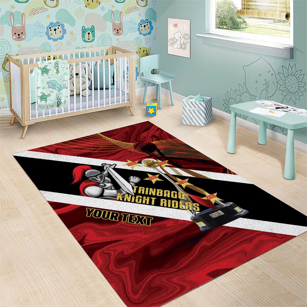 Trinidad and Tobago Cricket Personalized Area Rug Trinbago Knight Riders Champions Trophy - Wonder Print Shop
