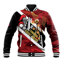 Trinidad and Tobago Cricket Personalized Baseball Jacket Trinbago Knight Riders Champions Trophy - Wonder Print Shop