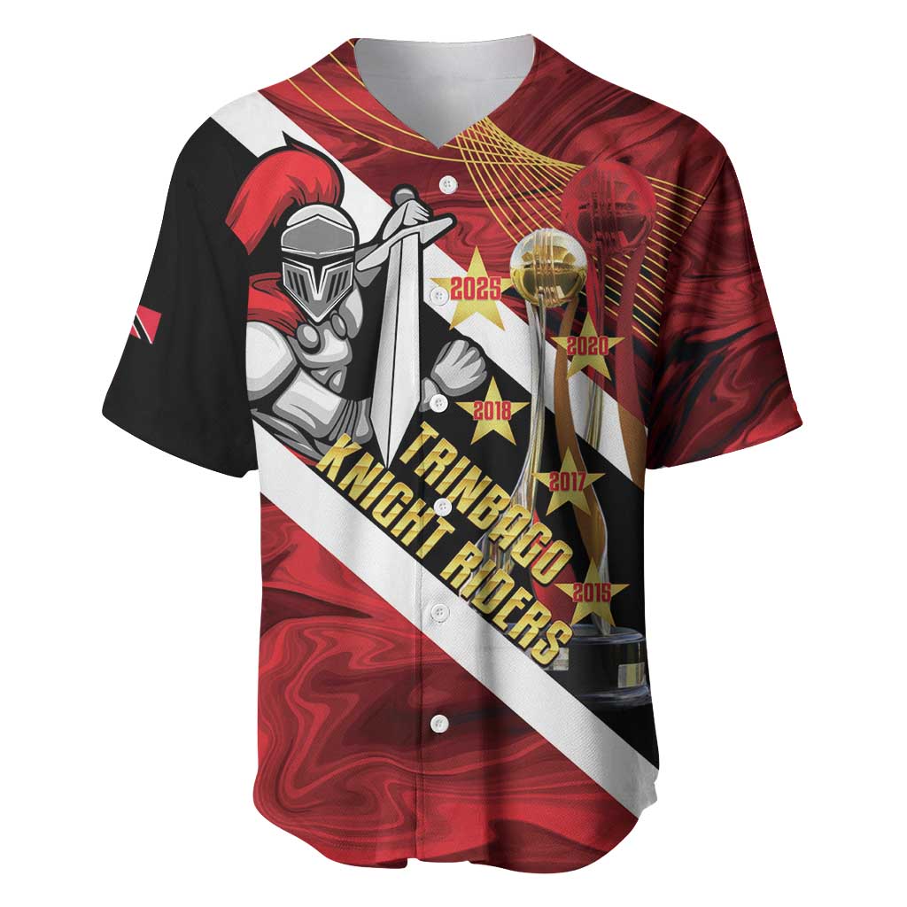 Trinidad and Tobago Cricket Personalized Baseball Jersey Trinbago Knight Riders Champions Trophy - Wonder Print Shop
