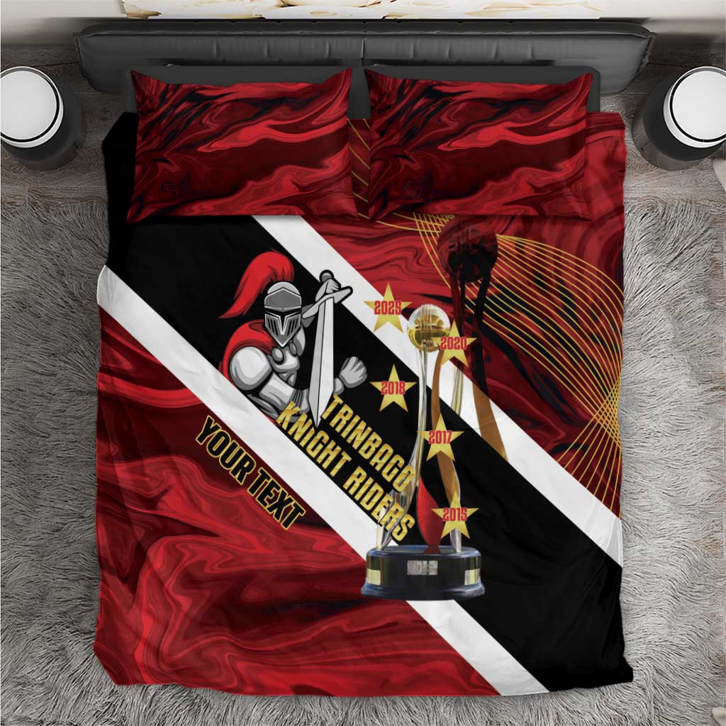 Trinidad and Tobago Cricket Personalized Bedding Set Trinbago Knight Riders Champions Trophy - Wonder Print Shop