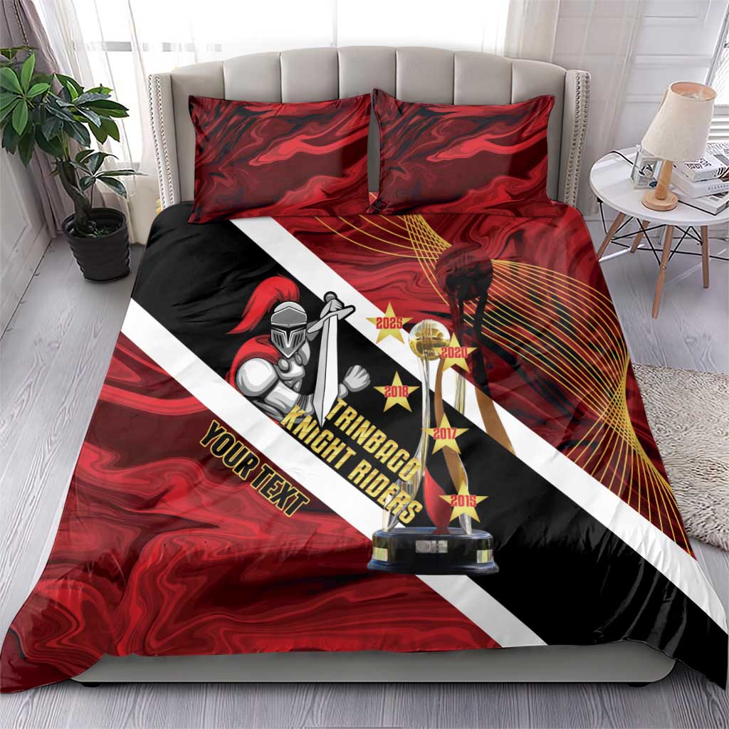 Trinidad and Tobago Cricket Personalized Bedding Set Trinbago Knight Riders Champions Trophy - Wonder Print Shop