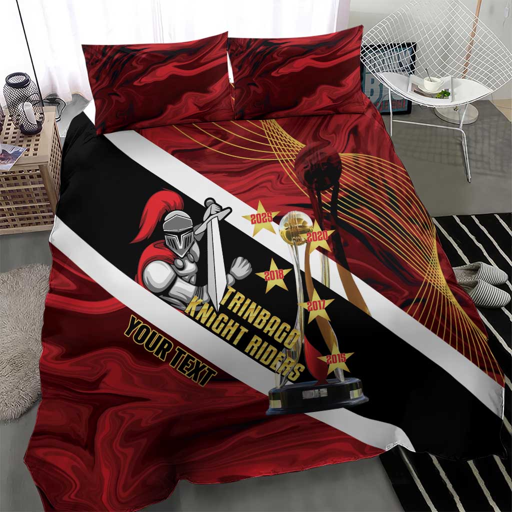 Trinidad and Tobago Cricket Personalized Bedding Set Trinbago Knight Riders Champions Trophy - Wonder Print Shop