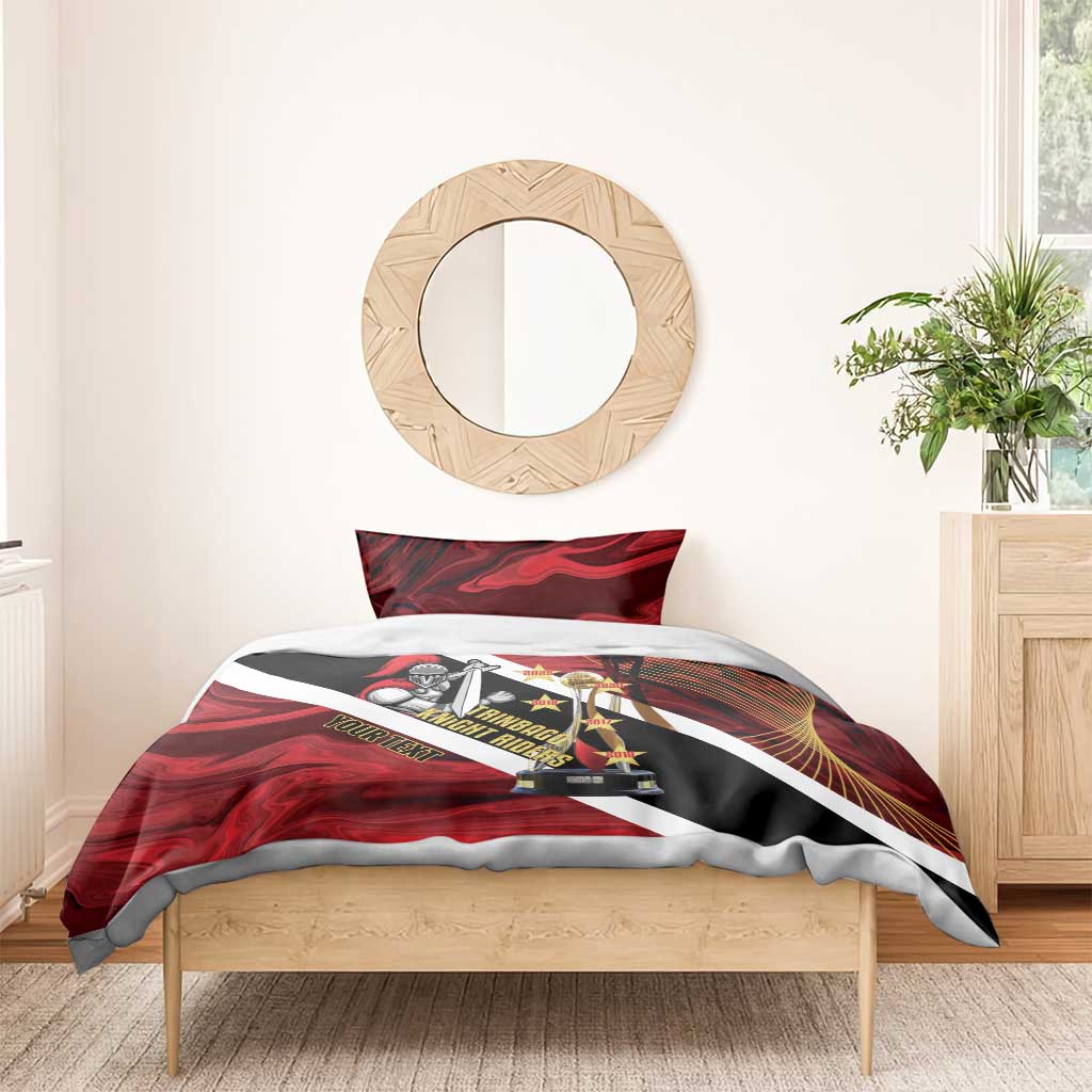 Trinidad and Tobago Cricket Personalized Bedding Set Trinbago Knight Riders Champions Trophy - Wonder Print Shop