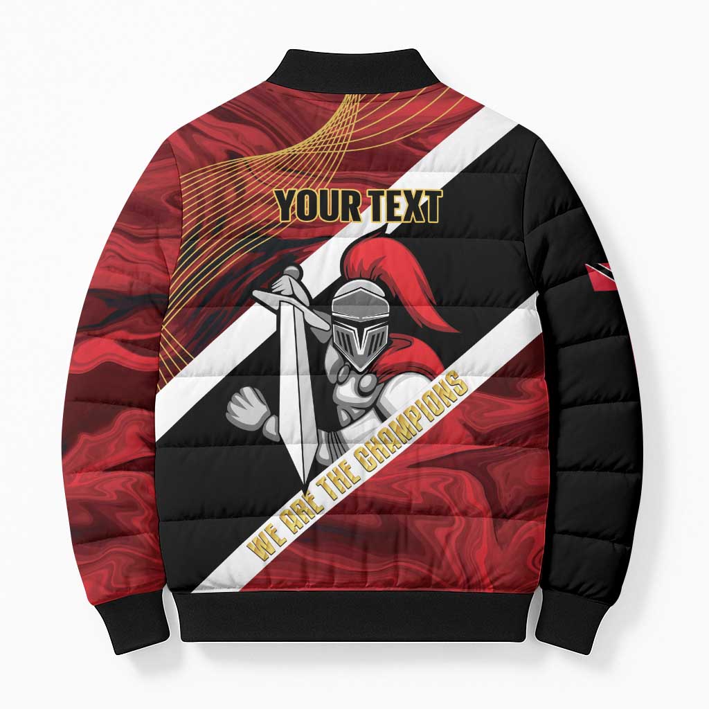 Trinidad and Tobago Cricket Personalized Bomber Puffer Jacket Trinbago Knight Riders Champions Trophy - Wonder Print Shop