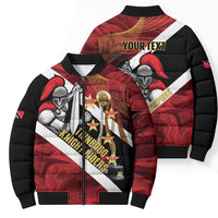 Trinidad and Tobago Cricket Personalized Bomber Puffer Jacket Trinbago Knight Riders Champions Trophy - Wonder Print Shop