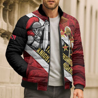 Trinidad and Tobago Cricket Personalized Bomber Puffer Jacket Trinbago Knight Riders Champions Trophy - Wonder Print Shop