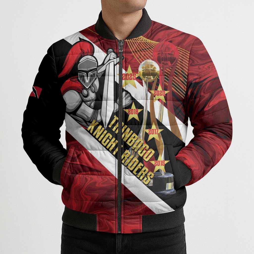 Trinidad and Tobago Cricket Personalized Bomber Puffer Jacket Trinbago Knight Riders Champions Trophy - Wonder Print Shop