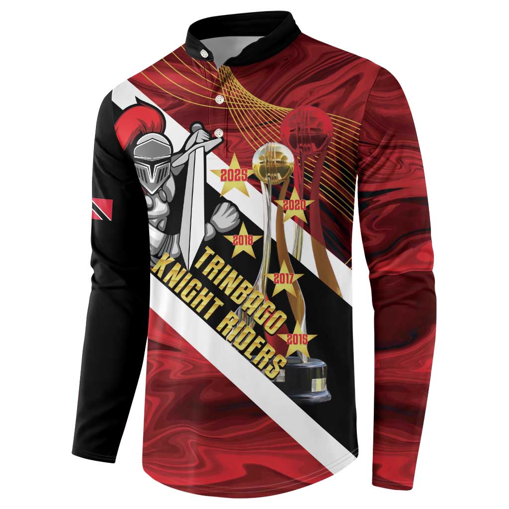 Trinidad and Tobago Cricket Personalized Button Sweatshirt Trinbago Knight Riders Champions Trophy - Wonder Print Shop