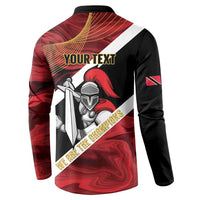 Trinidad and Tobago Cricket Personalized Button Sweatshirt Trinbago Knight Riders Champions Trophy - Wonder Print Shop