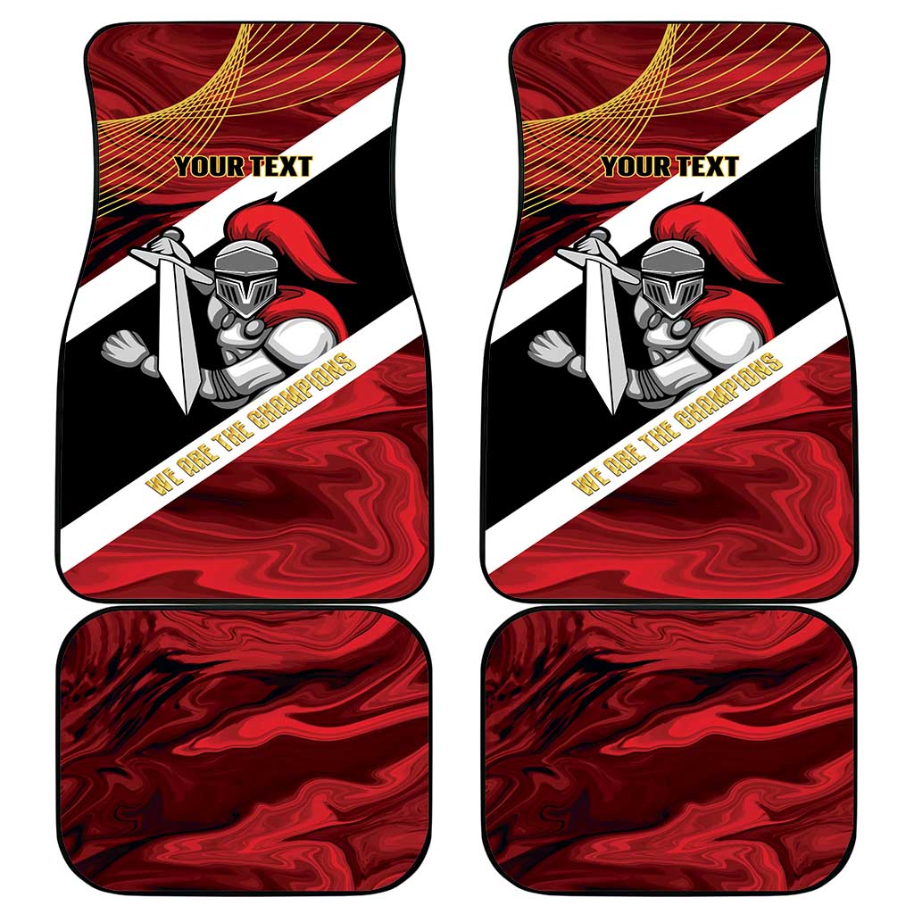 Trinidad and Tobago Cricket Personalized Car Mats Trinbago Knight Riders Champions Trophy - Wonder Print Shop