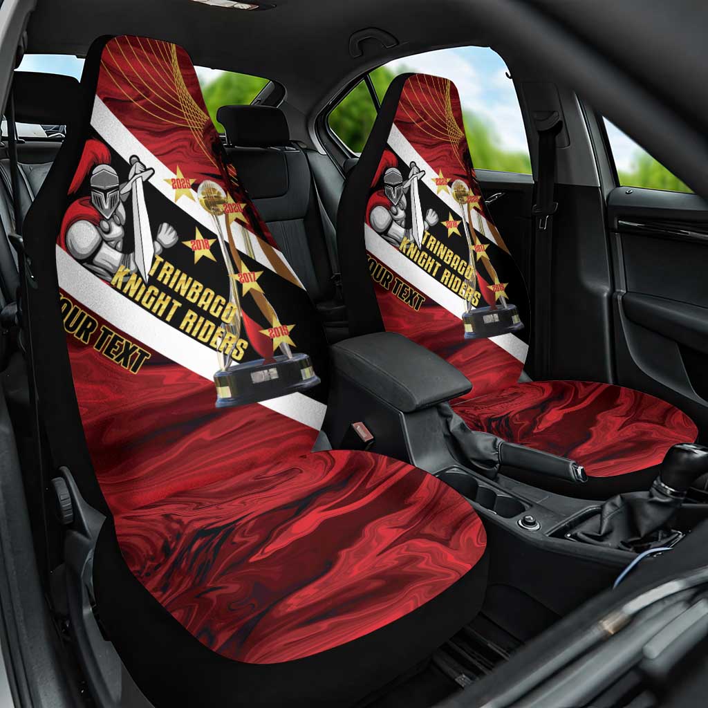 Trinidad and Tobago Cricket Personalized Car Seat Cover Trinbago Knight Riders Champions Trophy - Wonder Print Shop