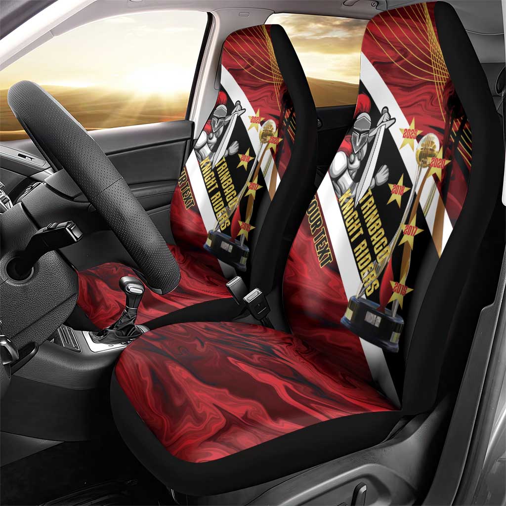 Trinidad and Tobago Cricket Personalized Car Seat Cover Trinbago Knight Riders Champions Trophy - Wonder Print Shop