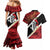 Trinidad and Tobago Cricket Personalized Couples Matching Mermaid Dress and Hawaiian Shirt Trinbago Knight Riders Champions Trophy - Wonder Print Shop