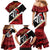 Trinidad and Tobago Cricket Personalized Family Matching Mermaid Dress and Hawaiian Shirt Trinbago Knight Riders Champions Trophy - Wonder Print Shop