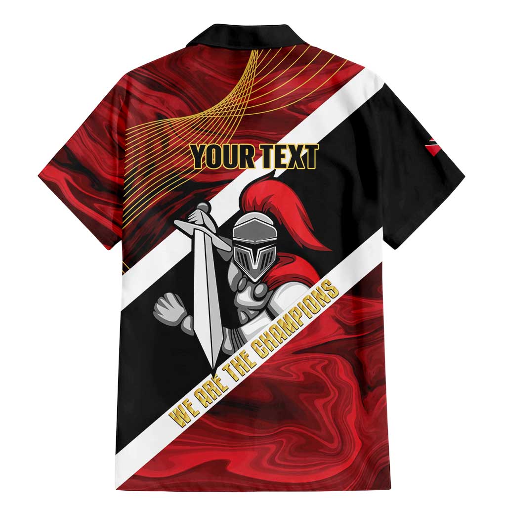 Trinidad and Tobago Cricket Personalized Family Matching Mermaid Dress and Hawaiian Shirt Trinbago Knight Riders Champions Trophy - Wonder Print Shop