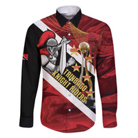 Trinidad and Tobago Cricket Personalized Family Matching Off The Shoulder Long Sleeve Dress and Hawaiian Shirt Trinbago Knight Riders Champions Trophy - Wonder Print Shop