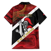 Trinidad and Tobago Cricket Personalized Family Matching Tank Maxi Dress and Hawaiian Shirt Trinbago Knight Riders Champions Trophy - Wonder Print Shop