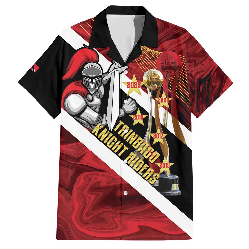 Trinidad and Tobago Cricket Personalized Hawaiian Shirt Trinbago Knight Riders Champions Trophy - Wonder Print Shop