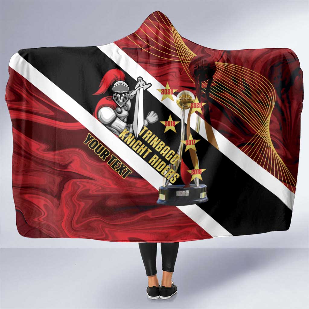 Trinidad and Tobago Cricket Personalized Hooded Blanket Trinbago Knight Riders Champions Trophy - Wonder Print Shop