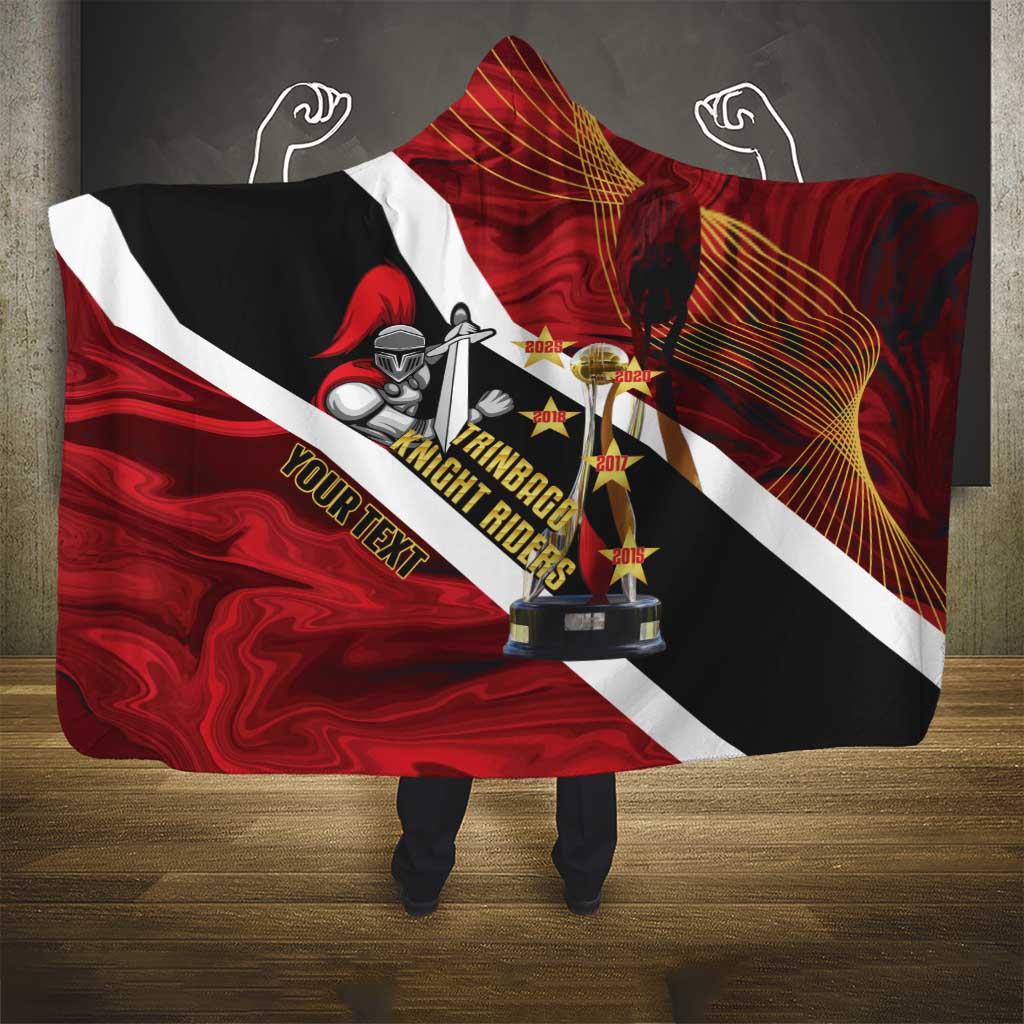 Trinidad and Tobago Cricket Personalized Hooded Blanket Trinbago Knight Riders Champions Trophy - Wonder Print Shop