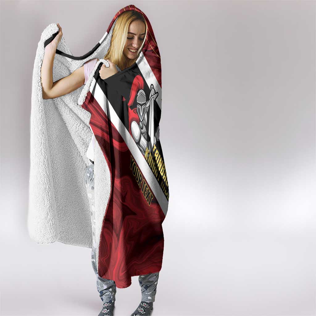 Trinidad and Tobago Cricket Personalized Hooded Blanket Trinbago Knight Riders Champions Trophy - Wonder Print Shop
