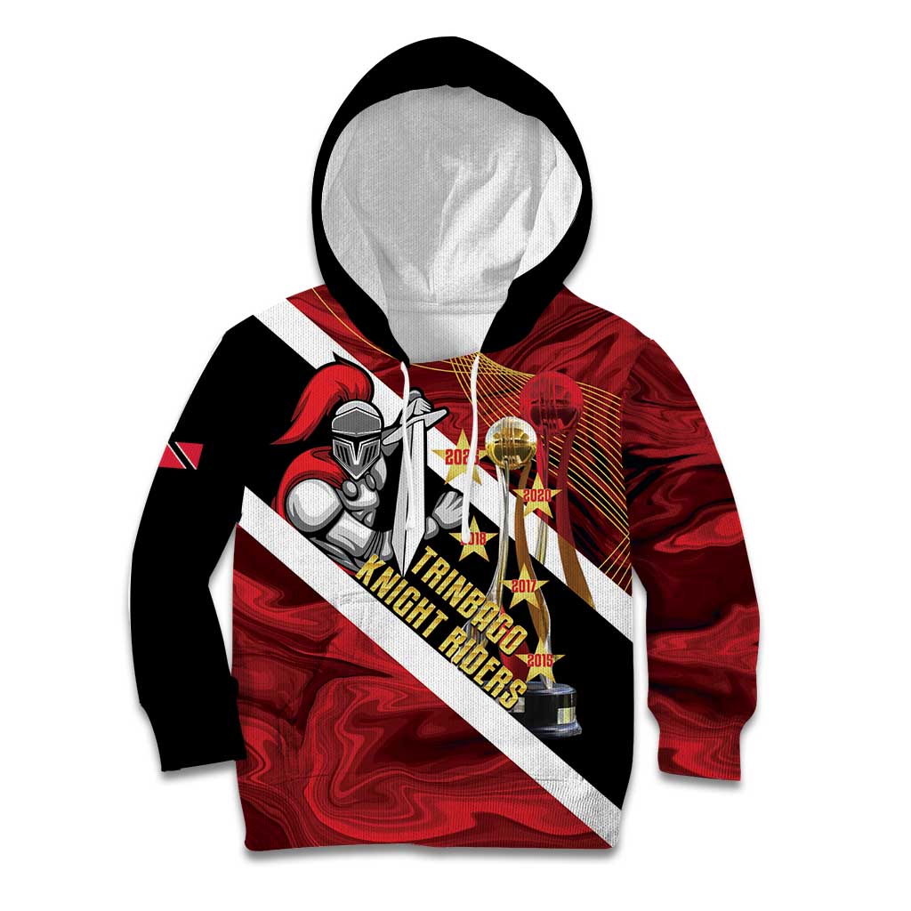 Trinidad and Tobago Cricket Personalized Kid Hoodie Trinbago Knight Riders Champions Trophy - Wonder Print Shop