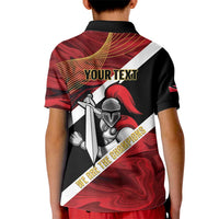 Trinidad and Tobago Cricket Personalized Kid Polo Shirt Trinbago Knight Riders Champions Trophy - Wonder Print Shop
