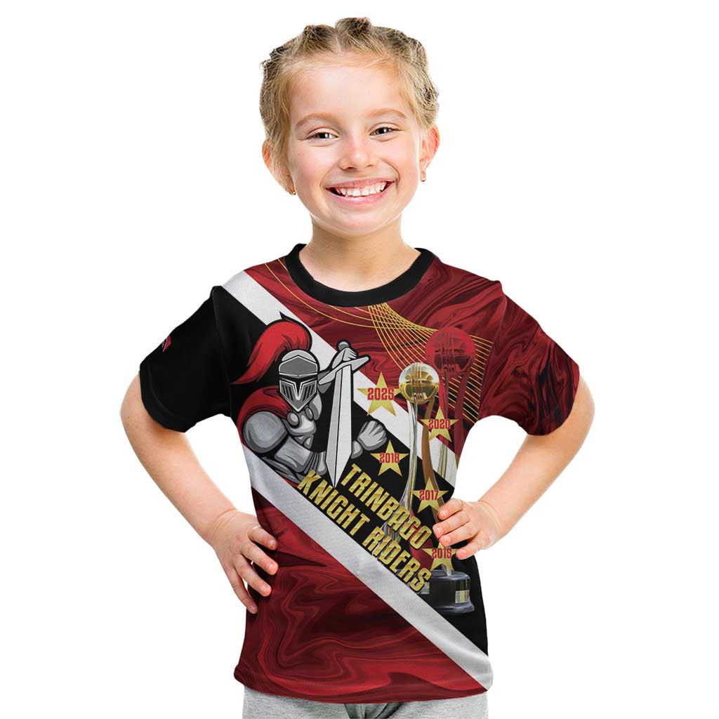 Trinidad and Tobago Cricket Personalized Kid T Shirt Trinbago Knight Riders Champions Trophy - Wonder Print Shop