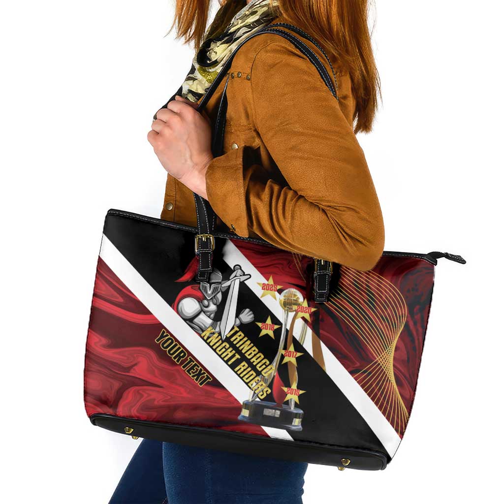 Trinidad and Tobago Cricket Personalized Leather Tote Bag Trinbago Knight Riders Champions Trophy - Wonder Print Shop