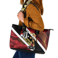 Trinidad and Tobago Cricket Personalized Leather Tote Bag Trinbago Knight Riders Champions Trophy - Wonder Print Shop