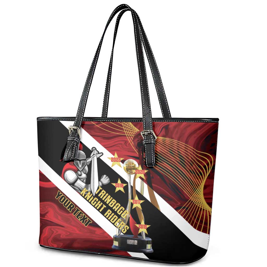 Trinidad and Tobago Cricket Personalized Leather Tote Bag Trinbago Knight Riders Champions Trophy - Wonder Print Shop