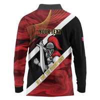 Trinidad and Tobago Cricket Personalized Long Sleeve Polo Shirt Trinbago Knight Riders Champions Trophy - Wonder Print Shop