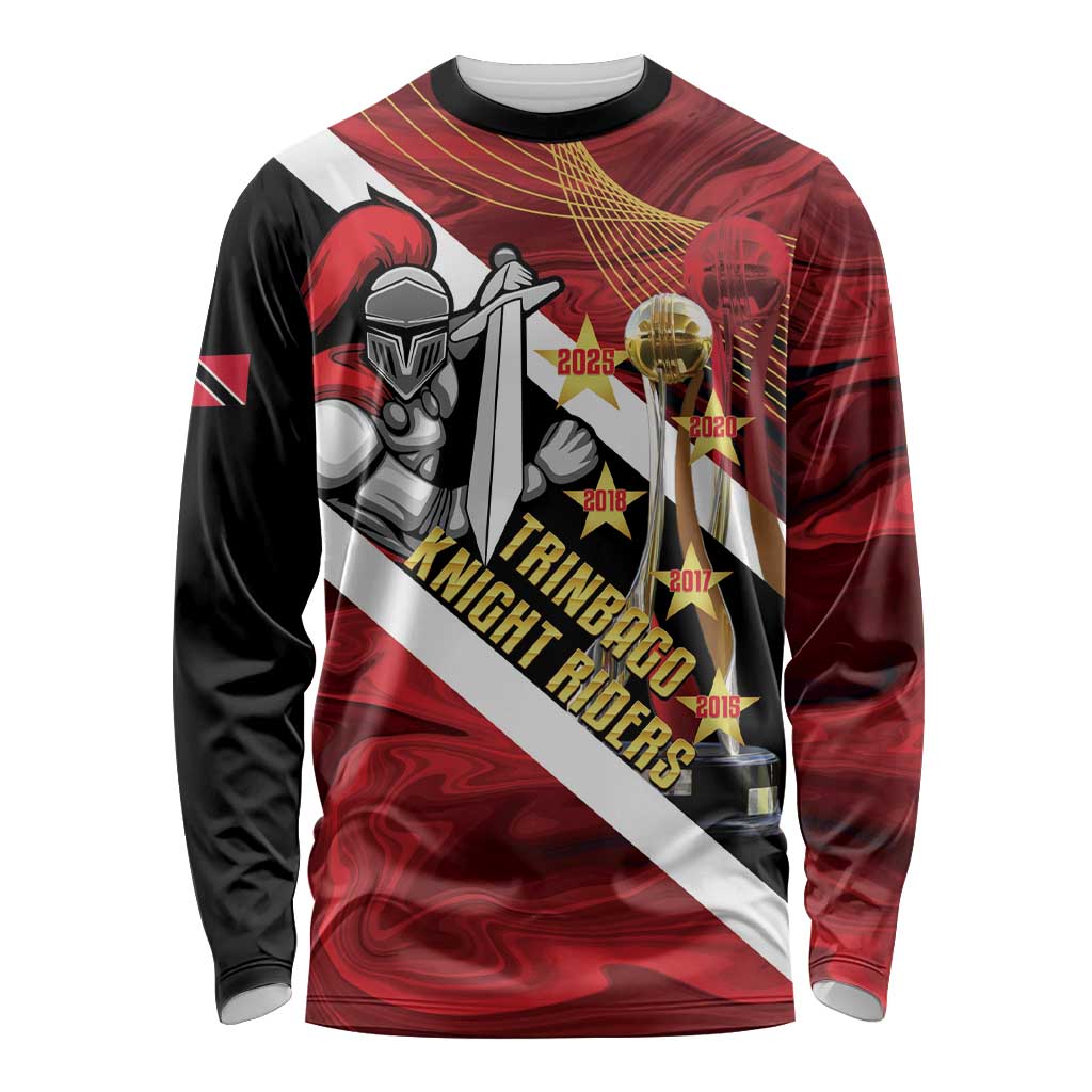 Trinidad and Tobago Cricket Personalized Long Sleeve Shirt Trinbago Knight Riders Champions Trophy - Wonder Print Shop