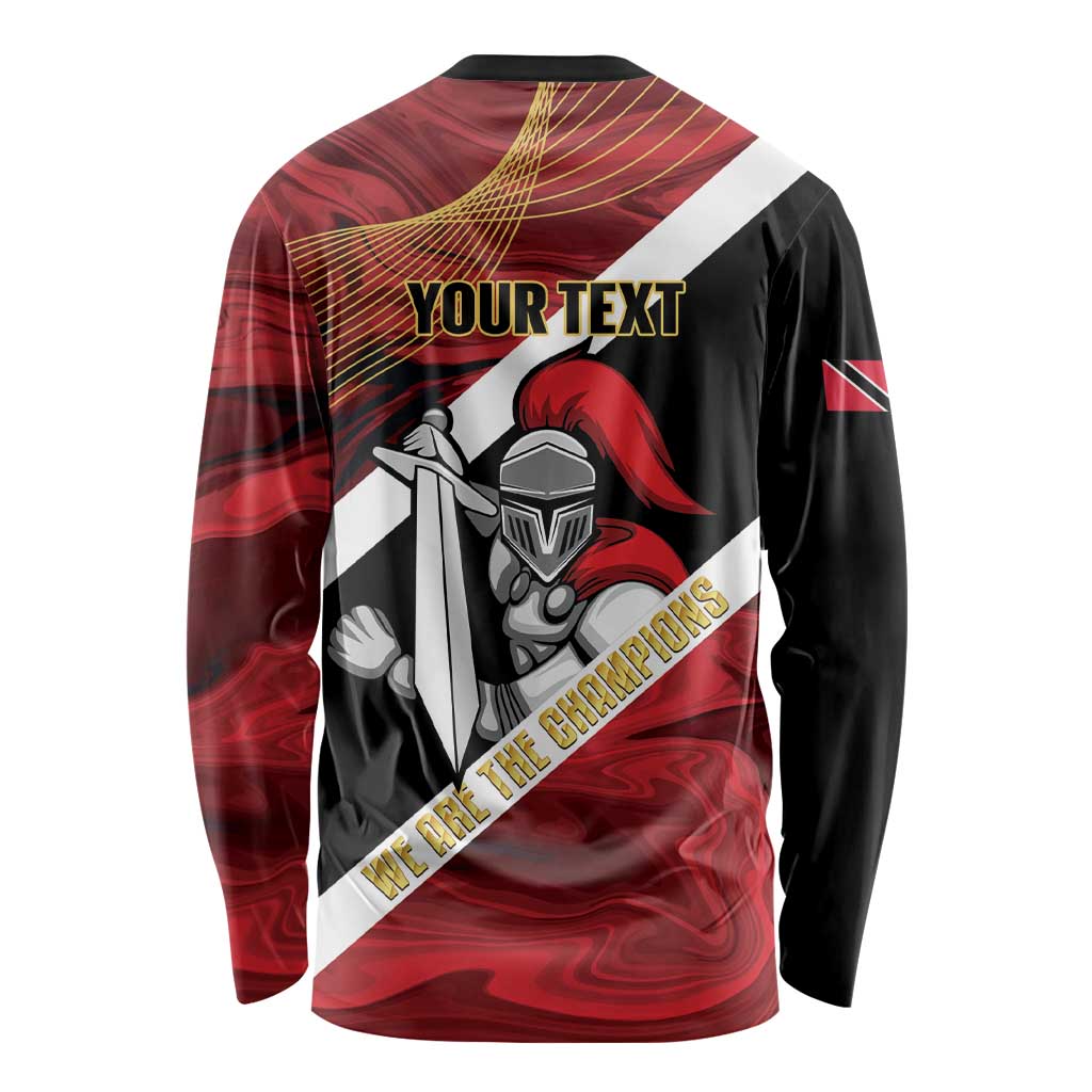 Trinidad and Tobago Cricket Personalized Long Sleeve Shirt Trinbago Knight Riders Champions Trophy - Wonder Print Shop