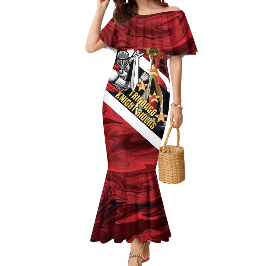 Trinidad and Tobago Cricket Personalized Mermaid Dress Trinbago Knight Riders Champions Trophy - Wonder Print Shop