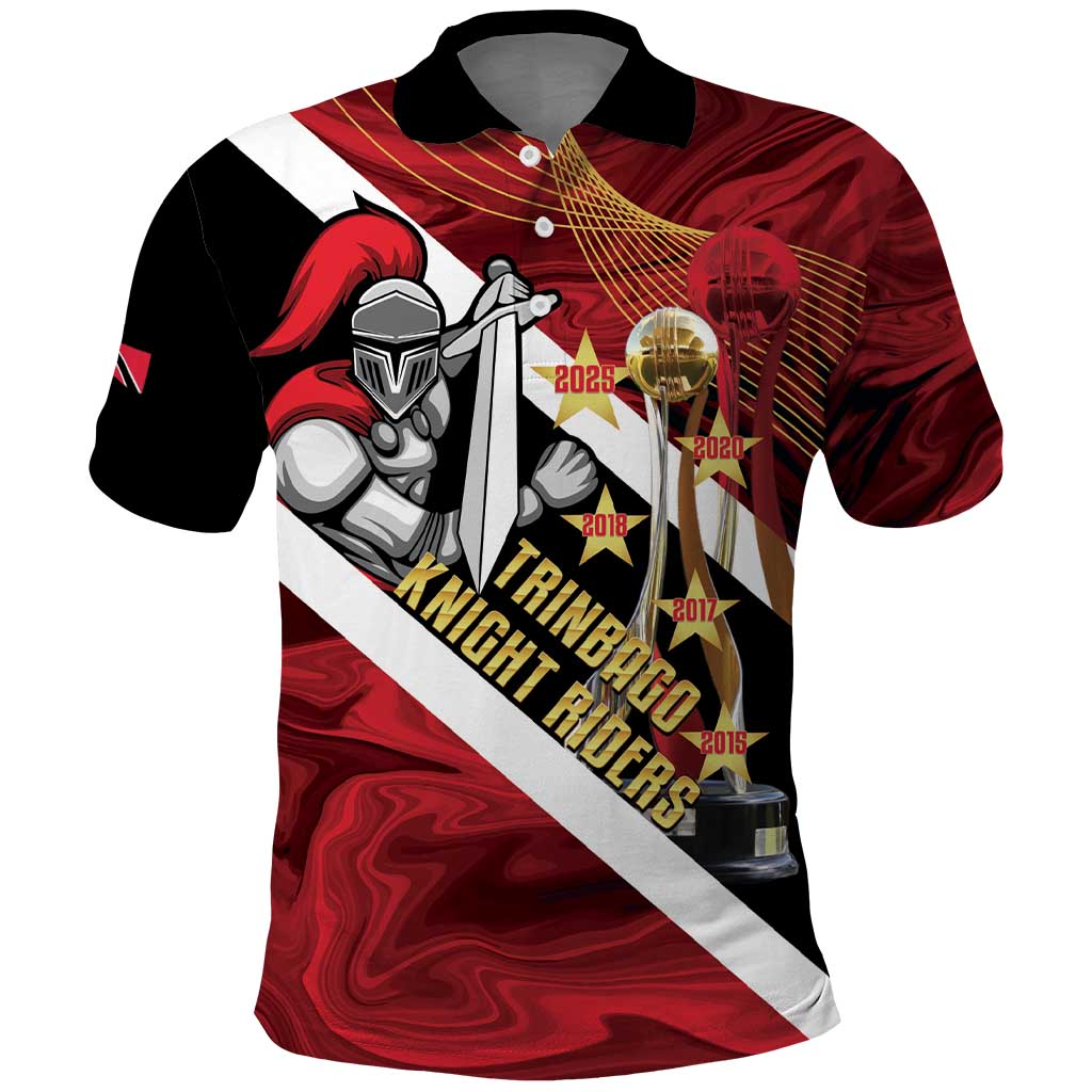 Trinidad and Tobago Cricket Personalized Polo Shirt Trinbago Knight Riders Champions Trophy - Wonder Print Shop