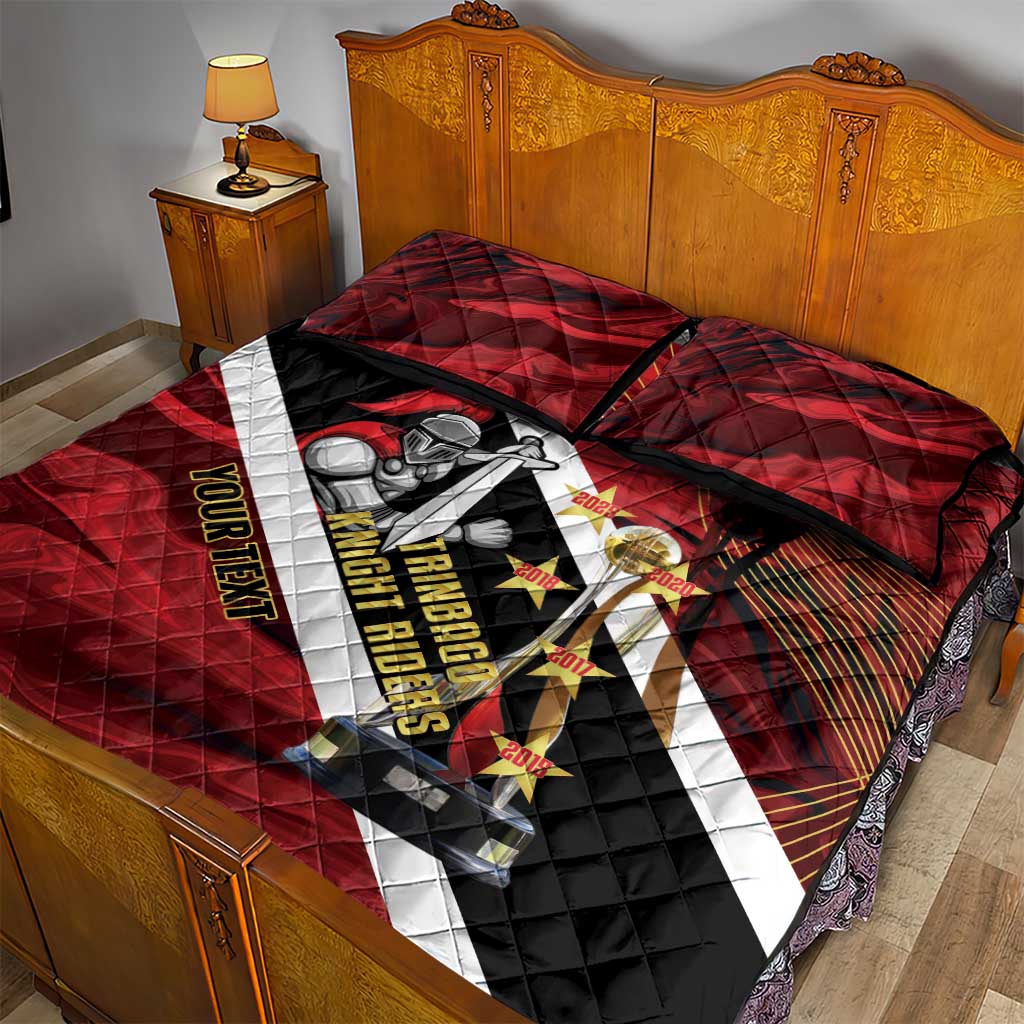 Trinidad and Tobago Cricket Personalized Quilt Bed Set Trinbago Knight Riders Champions Trophy - Wonder Print Shop