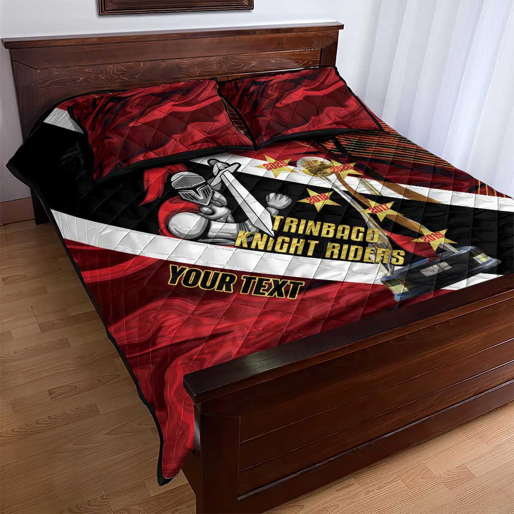 Trinidad and Tobago Cricket Personalized Quilt Bed Set Trinbago Knight Riders Champions Trophy - Wonder Print Shop