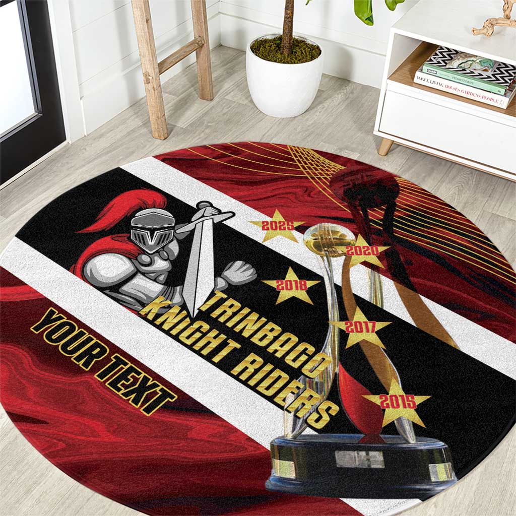 Trinidad and Tobago Cricket Personalized Round Carpet Trinbago Knight Riders Champions Trophy - Wonder Print Shop