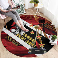 Trinidad and Tobago Cricket Personalized Round Carpet Trinbago Knight Riders Champions Trophy - Wonder Print Shop