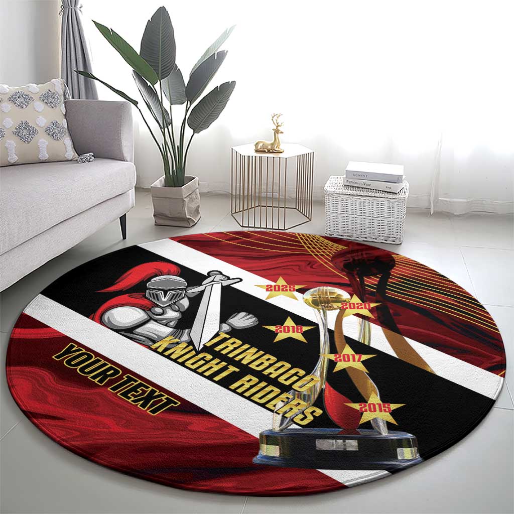 Trinidad and Tobago Cricket Personalized Round Carpet Trinbago Knight Riders Champions Trophy - Wonder Print Shop