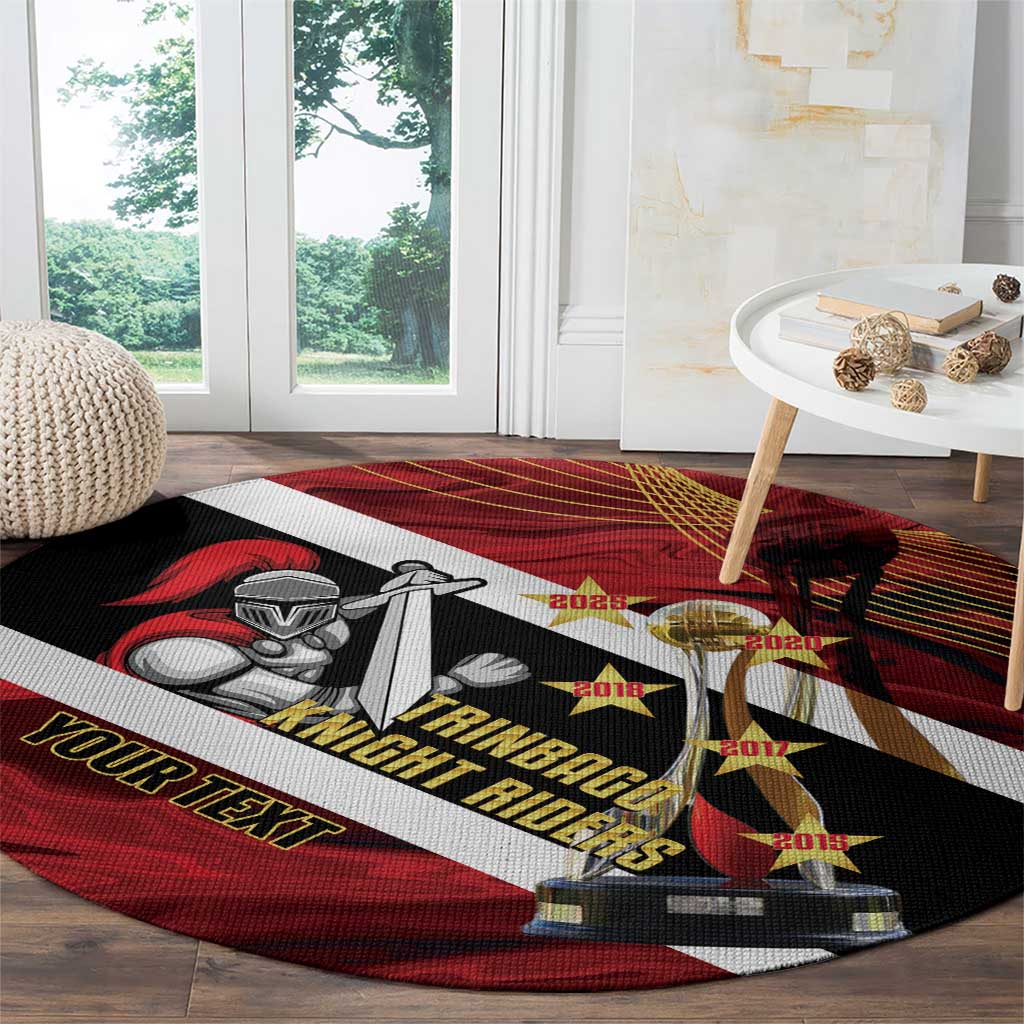 Trinidad and Tobago Cricket Personalized Round Carpet Trinbago Knight Riders Champions Trophy - Wonder Print Shop