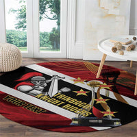 Trinidad and Tobago Cricket Personalized Round Carpet Trinbago Knight Riders Champions Trophy - Wonder Print Shop