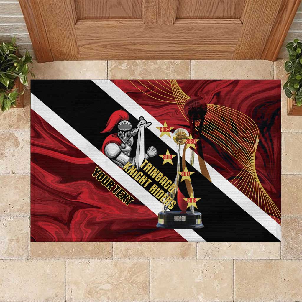 Trinidad and Tobago Cricket Personalized Rubber Doormat Trinbago Knight Riders Champions Trophy - Wonder Print Shop