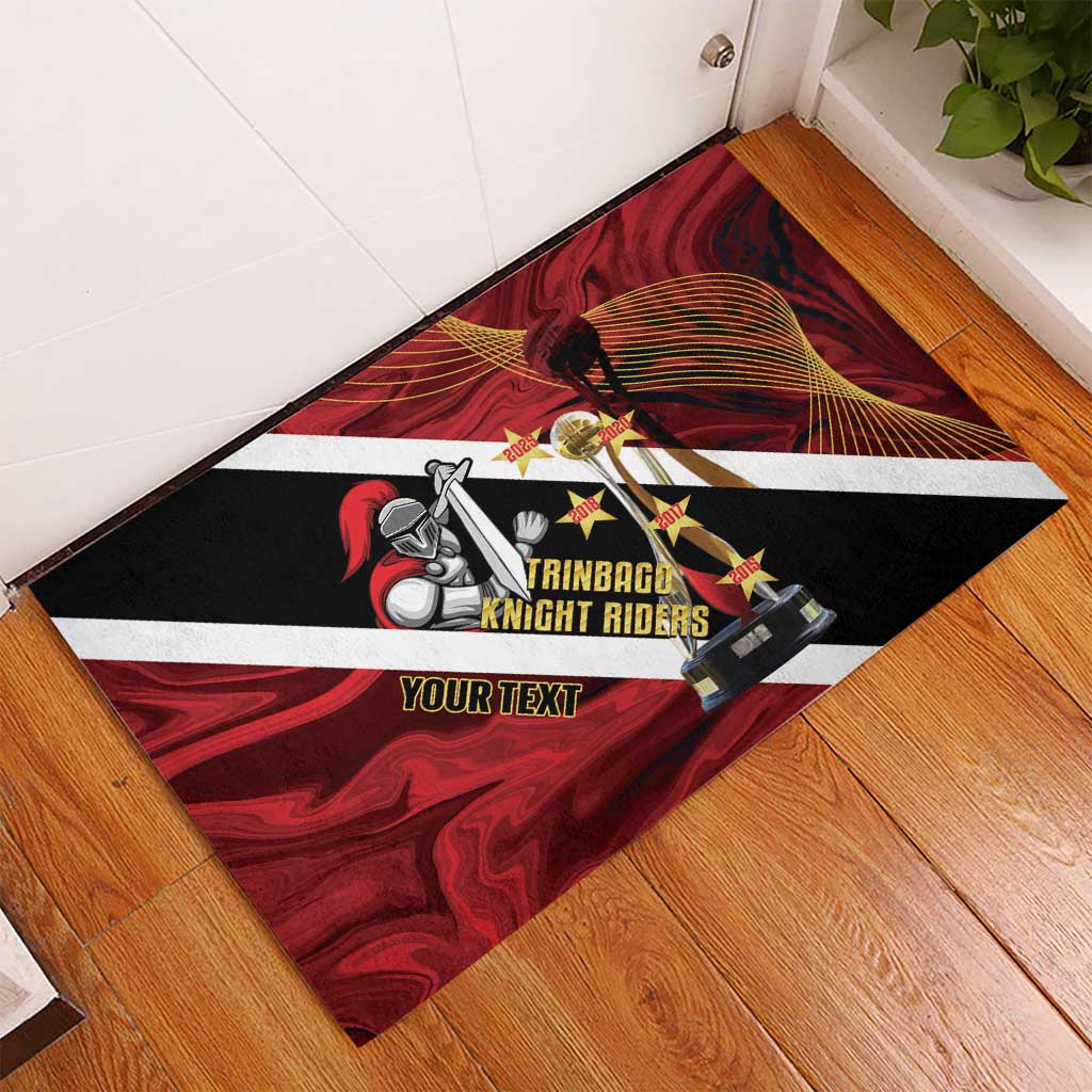 Trinidad and Tobago Cricket Personalized Rubber Doormat Trinbago Knight Riders Champions Trophy - Wonder Print Shop