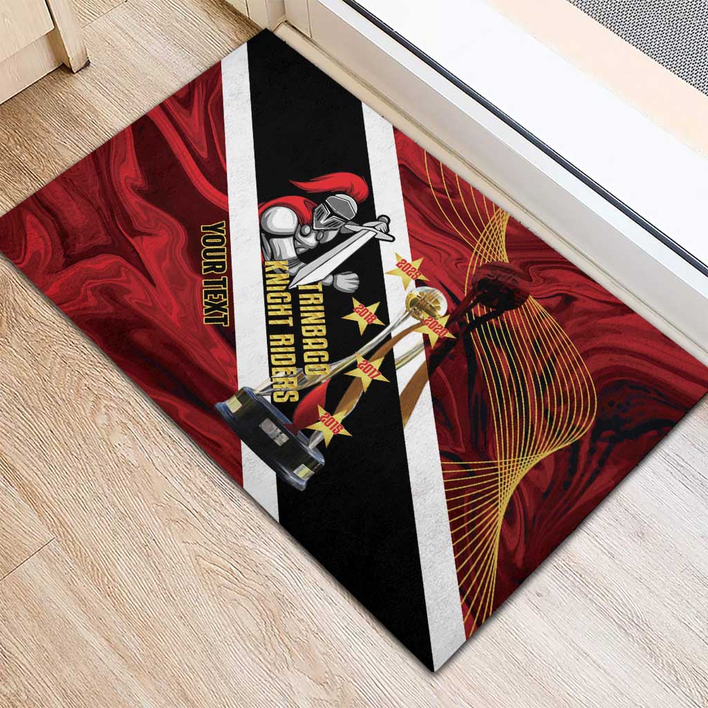 Trinidad and Tobago Cricket Personalized Rubber Doormat Trinbago Knight Riders Champions Trophy - Wonder Print Shop
