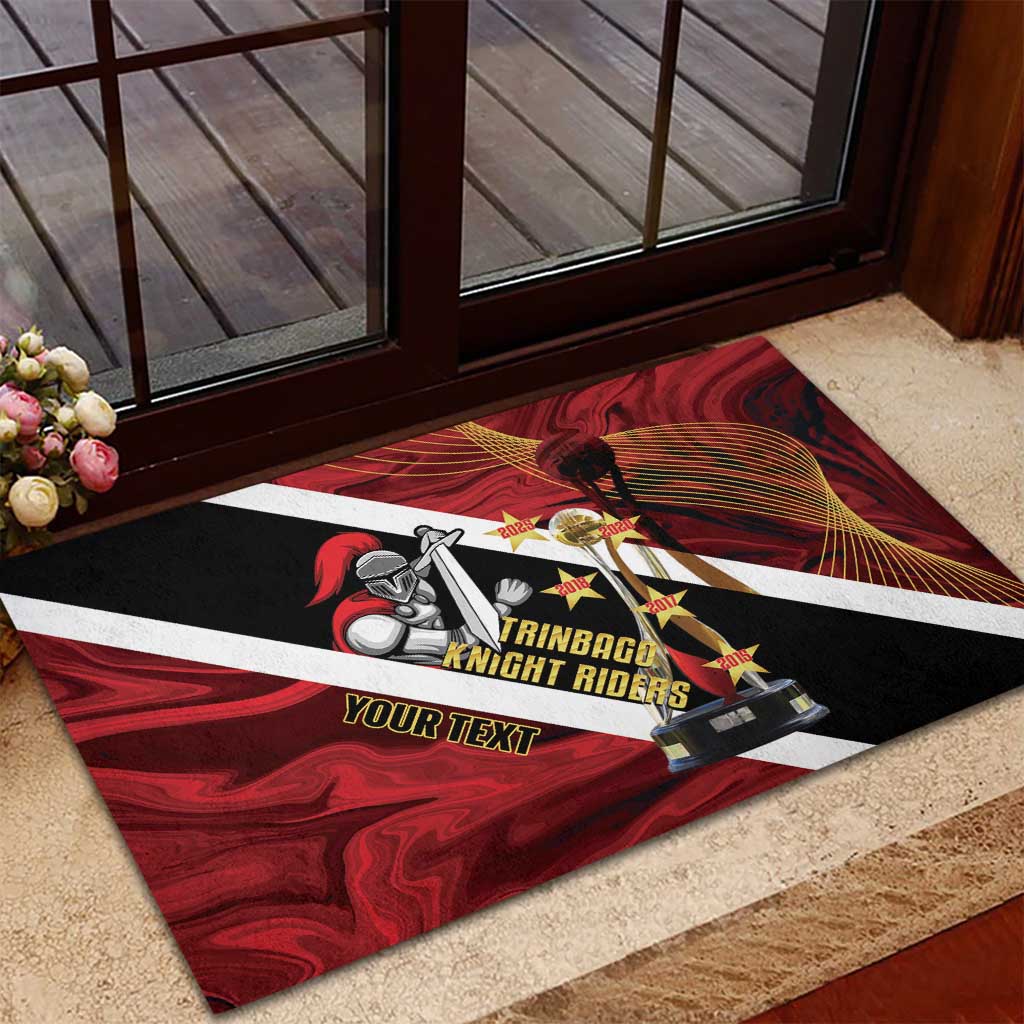 Trinidad and Tobago Cricket Personalized Rubber Doormat Trinbago Knight Riders Champions Trophy - Wonder Print Shop