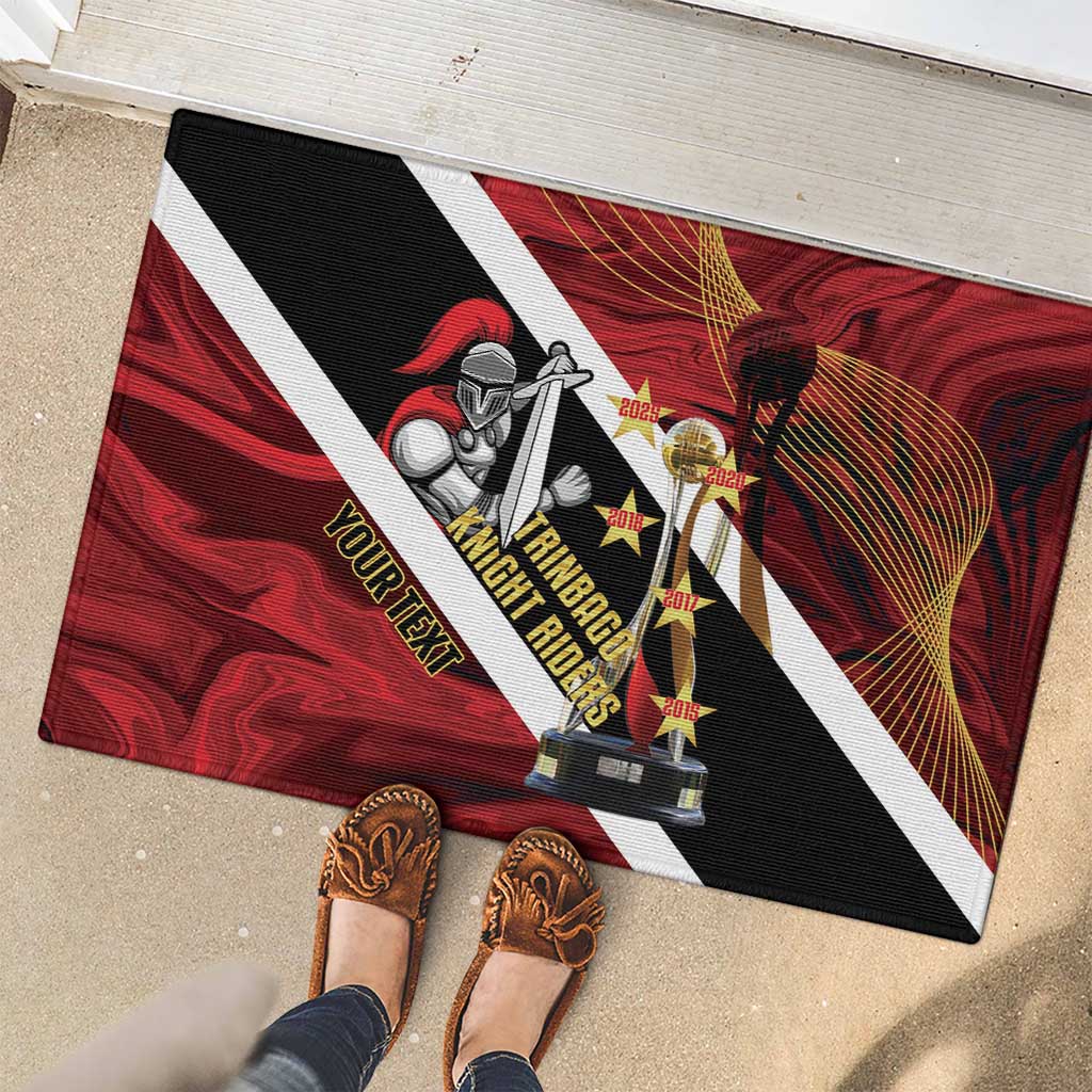 Trinidad and Tobago Cricket Personalized Rubber Doormat Trinbago Knight Riders Champions Trophy - Wonder Print Shop