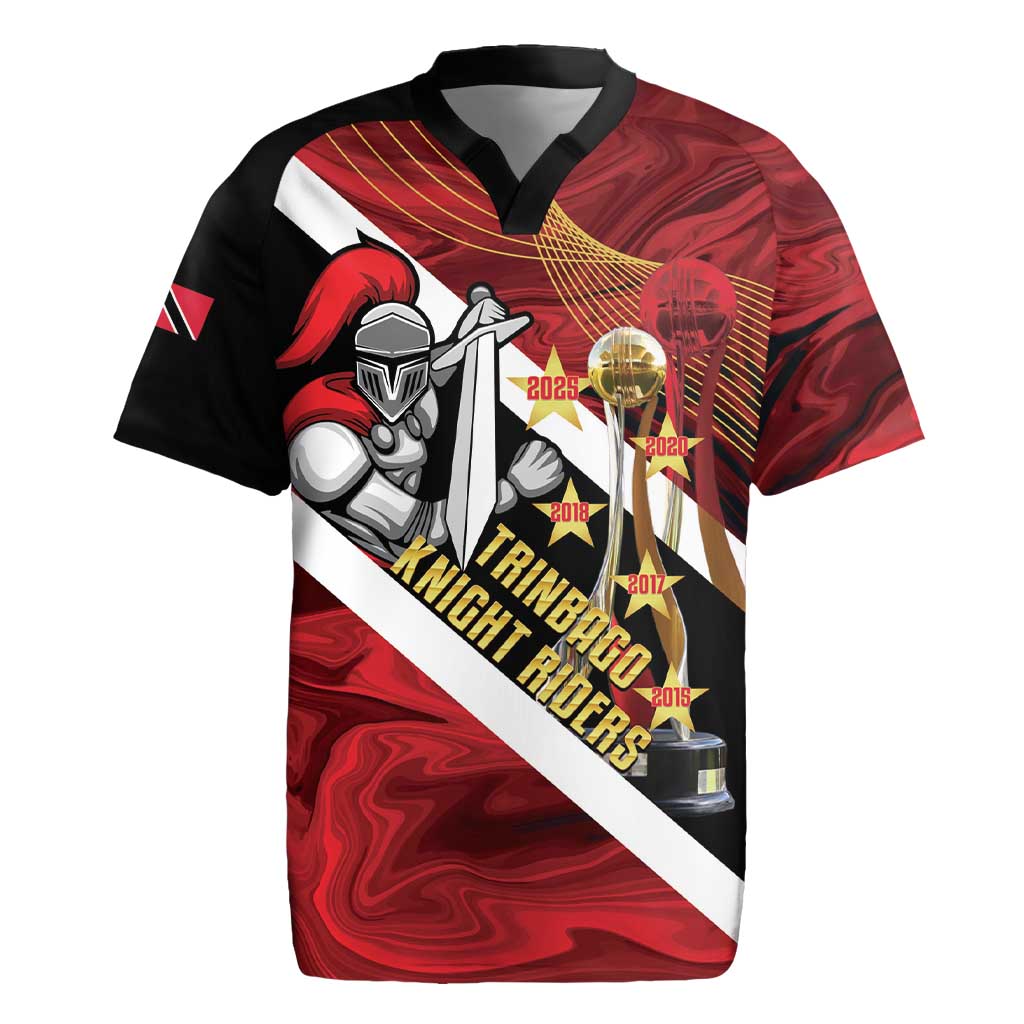 Trinidad and Tobago Cricket Personalized Rugby Jersey Trinbago Knight Riders Champions Trophy - Wonder Print Shop