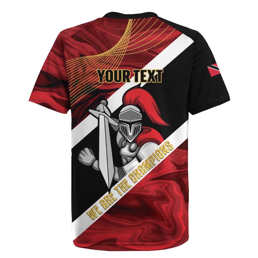 Trinidad and Tobago Cricket Personalized Rugby Jersey Trinbago Knight Riders Champions Trophy - Wonder Print Shop